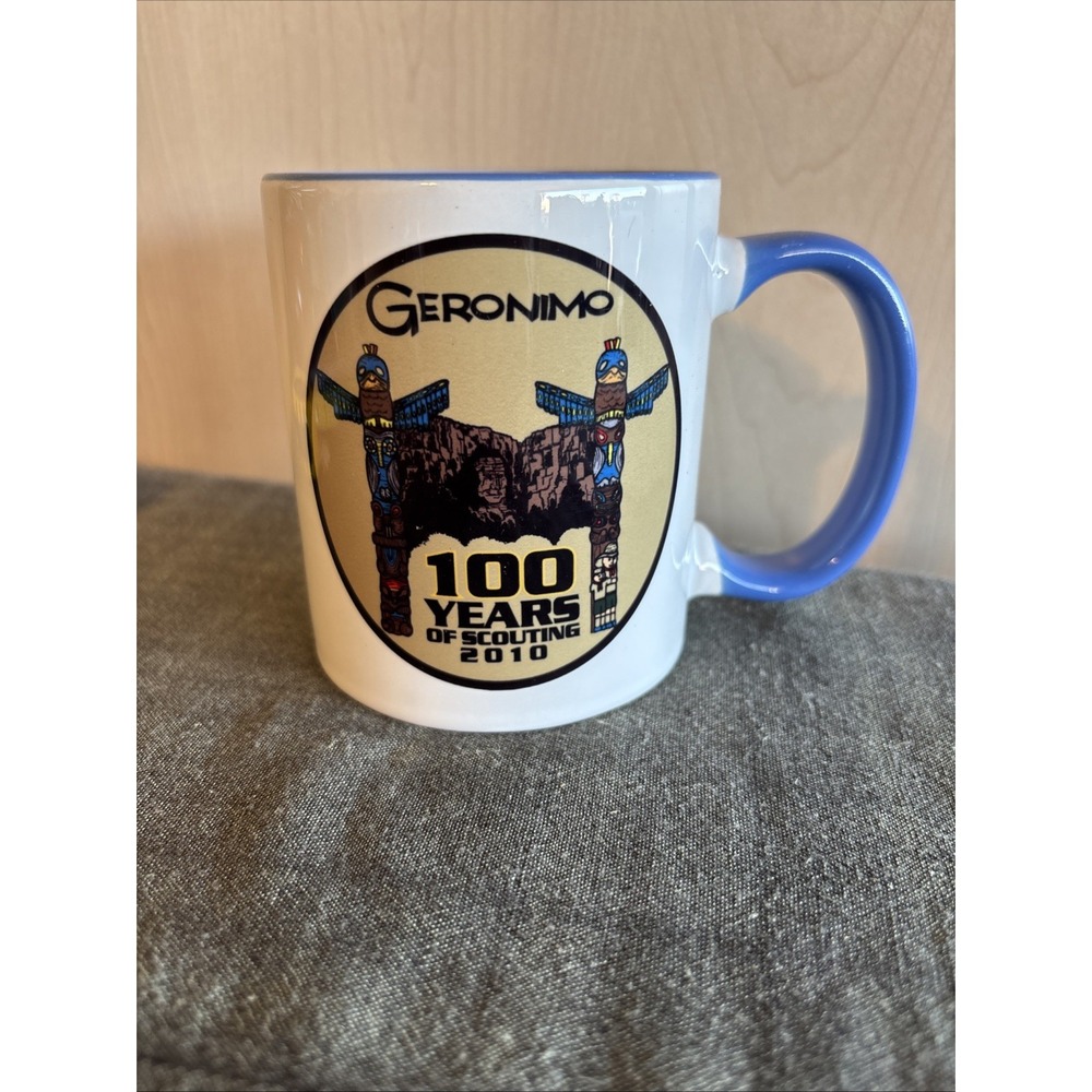 Geronimo 100 Years of Scouting Coffee Mug 2007 Thank You Leader Rare